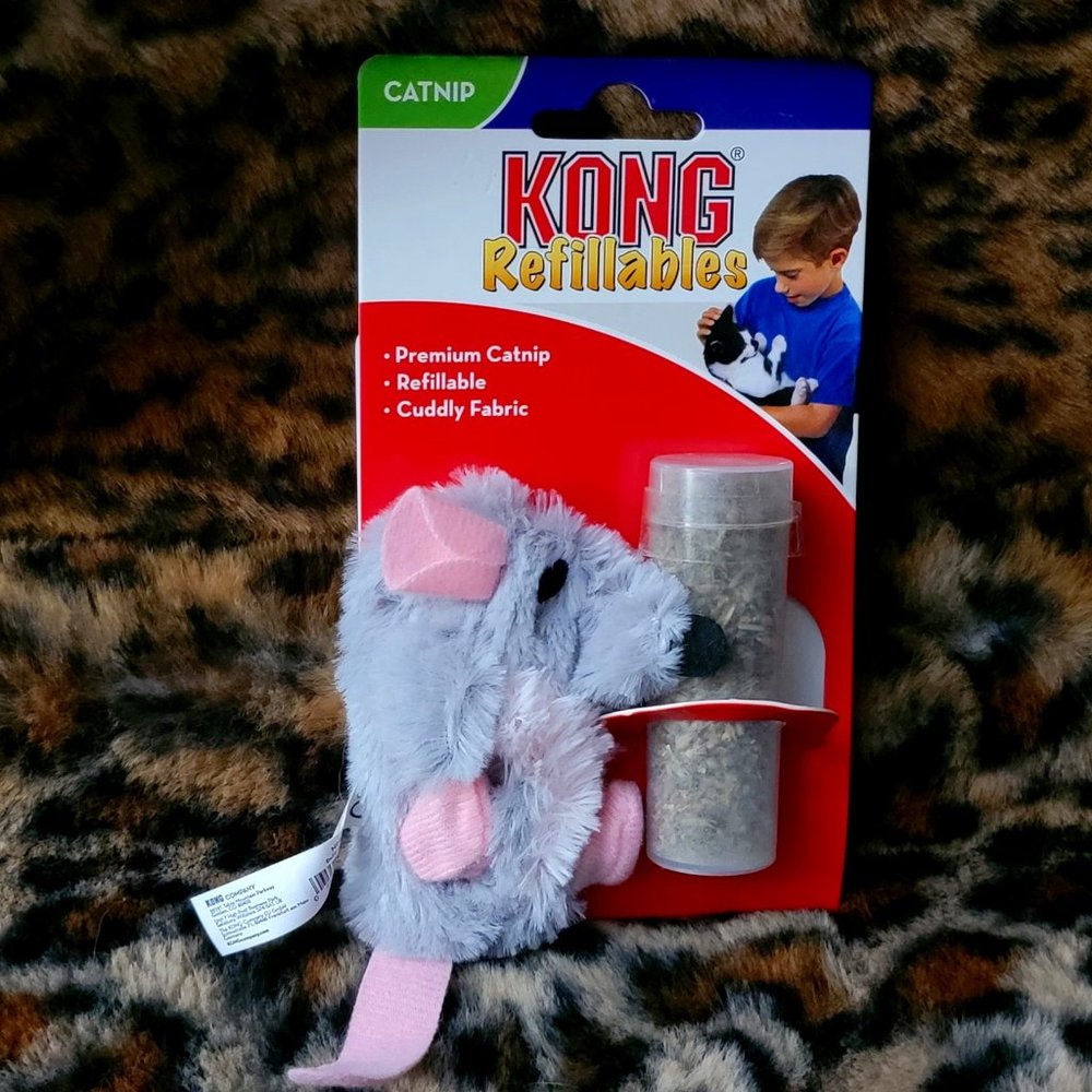 Kong Refillable Catnip Toy Mouse New!